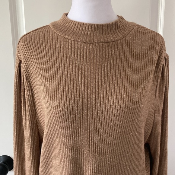 LOFT XL metallic sweater gold - Picture 6 of 10